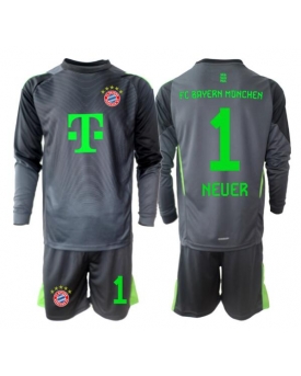 Bayern Munich Manuel Neuer #1 Portiere Maglia Gara Trasferta Repliche 2025-26 Bambino Maniche Lunghe